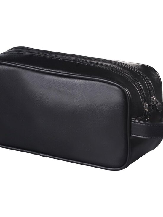 Other - Soft PU Leather Zipped Travel Toiletry Bag Mens Ladies Supply Toiletry Bag CaseB